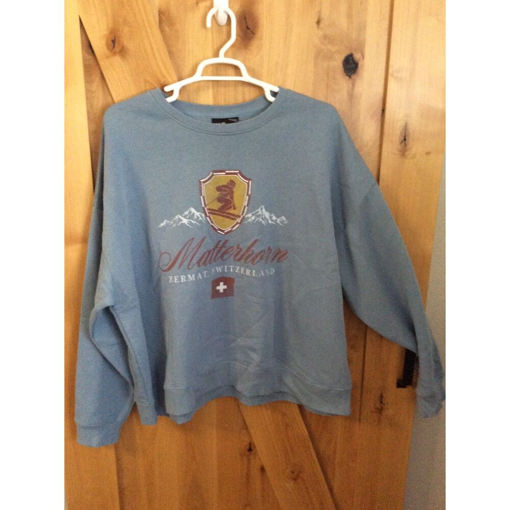NWOT Mad Engine Blue Sweatshirt Matterhorn XXL